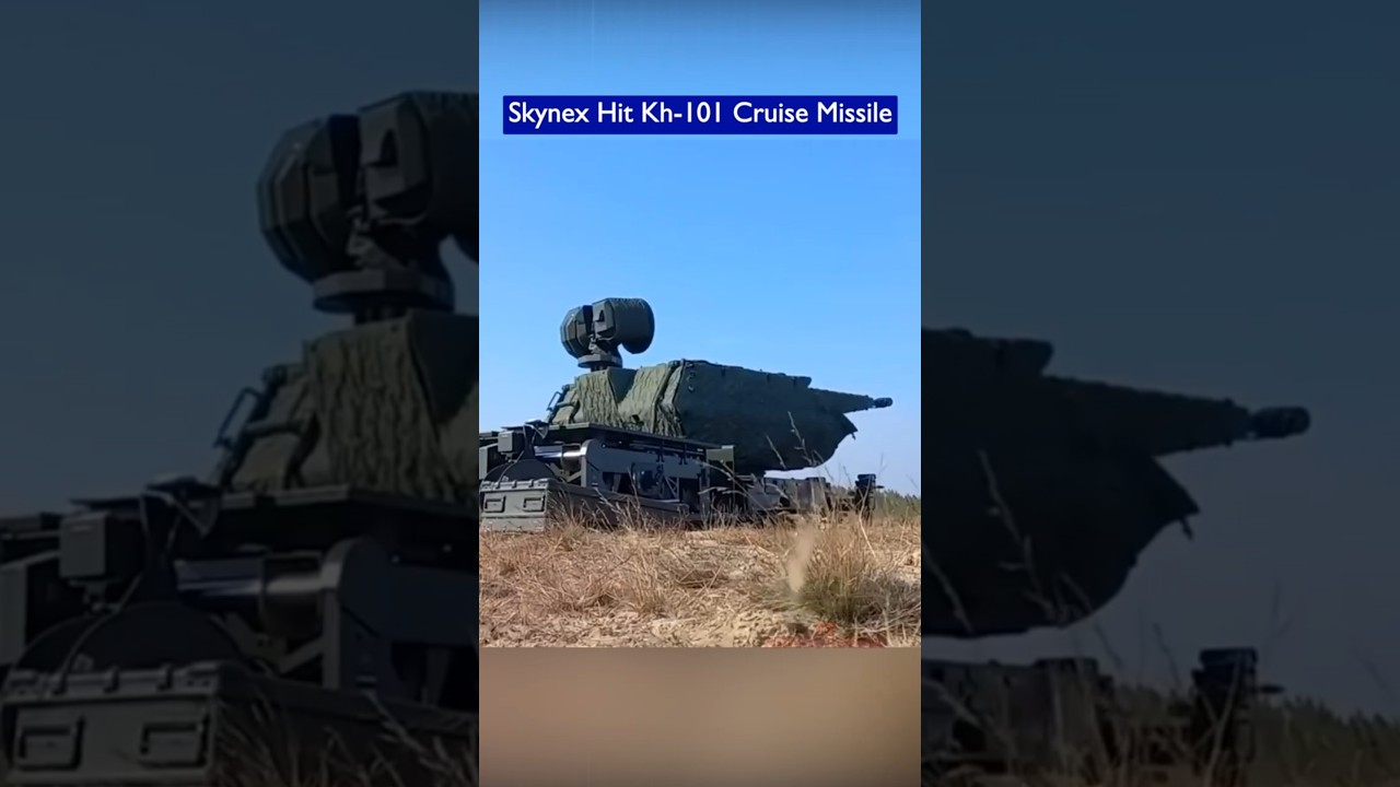 Skynex Air Defense DESTROYS Russian Kh-101 Cruise Missile!