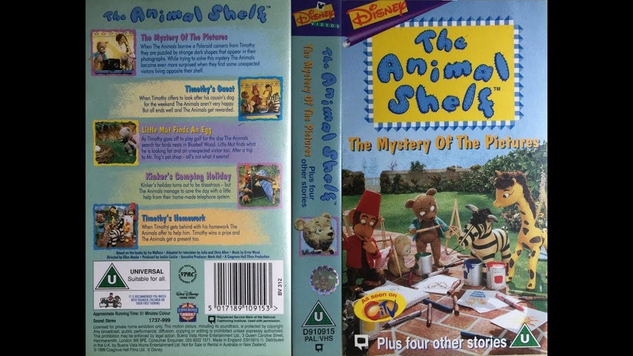The Animal Shelf - The Mystery of the Pictures (1999, UK VHS)