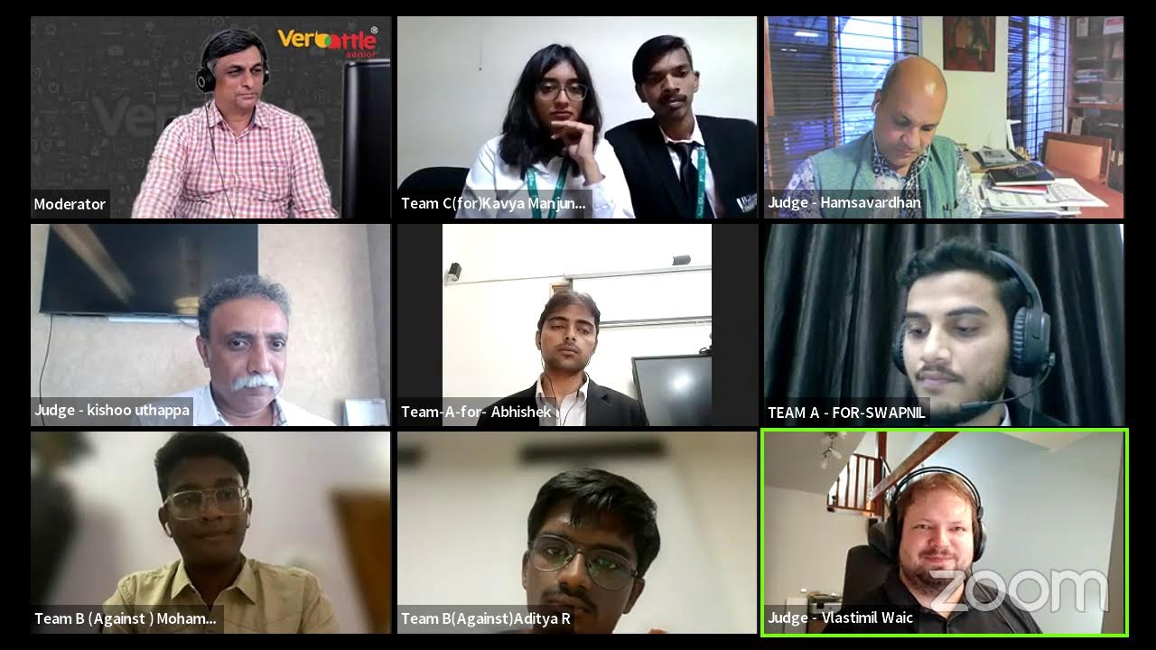 Verbattle Senior National 2022 Online Debate Competition Confrontation Debates