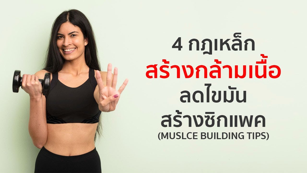 4 กฎเหล็ก สำหรับการสร้างกล้ามเนื้อ เพื่อลดไขมัน & สร้างซิกแพค