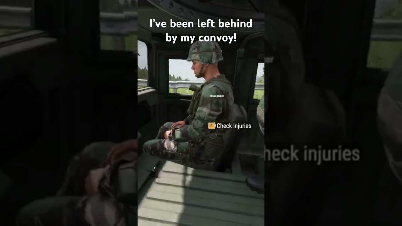 We are attacked as we race to catch up to our convoy! #ambush #armareforger #military #gaming