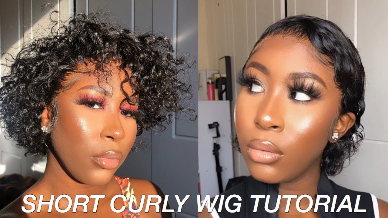 SHORT CURLY BOB/PIXIE WIG FT ONE MORE HAIR
