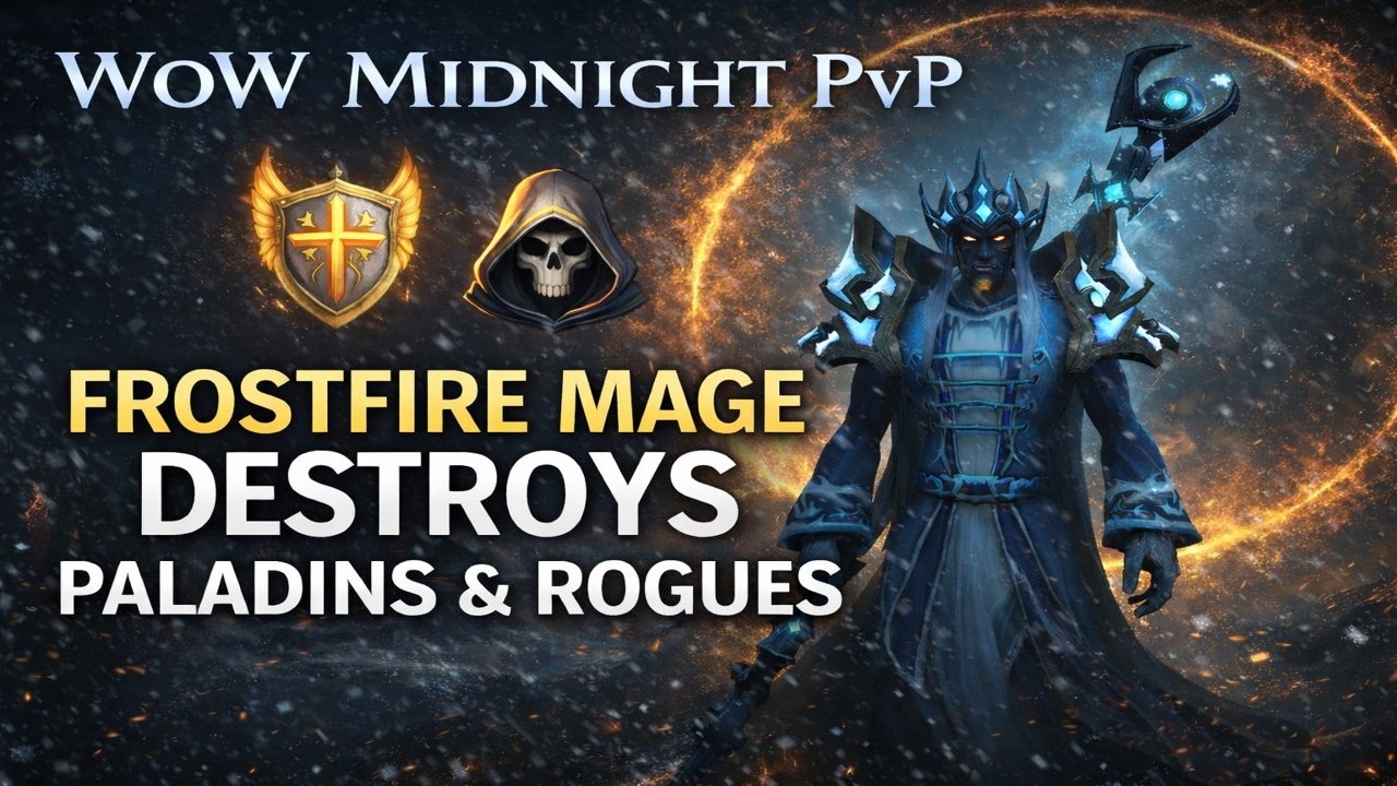 WoW Midnight PvP | Frostfire Mage Destroys Paladins & Rogues (Random BG)
