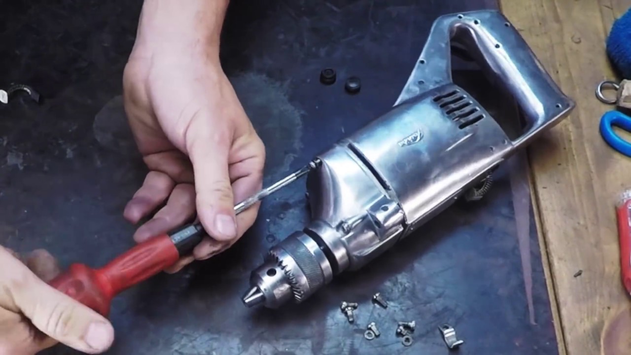 Rusty Vintage Toshiba Cord Drill Restoration