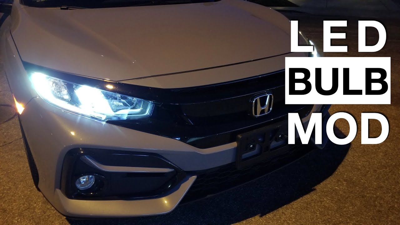 Honda Civic Hatchback 2021 года — светодиодные фары Sealight S1