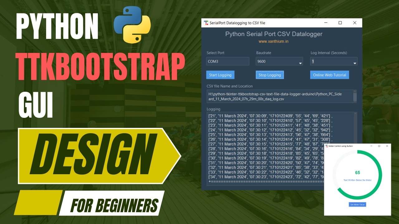 Quick & Easy Introduction to Python GUI design using ttkbootstrap and tkinter Tutorial