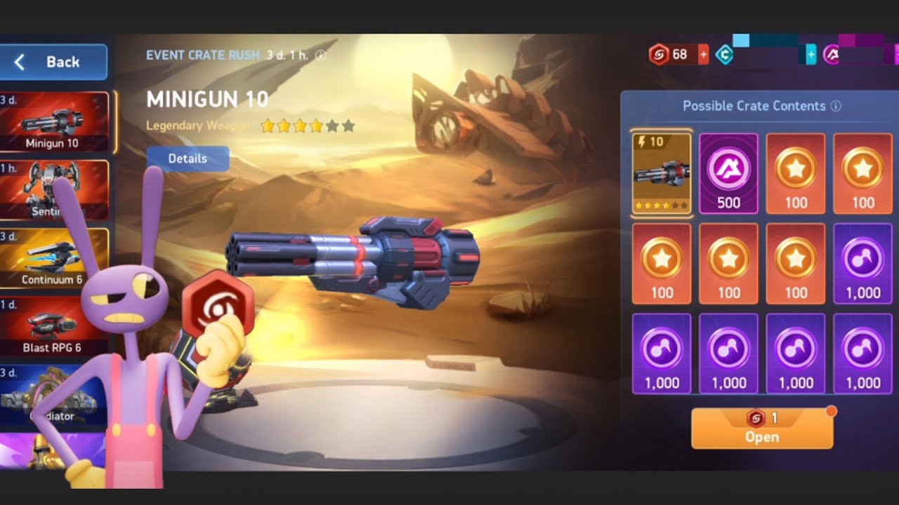 I am using all my tokens to get minigun 10 (·=·‿·=·)✨