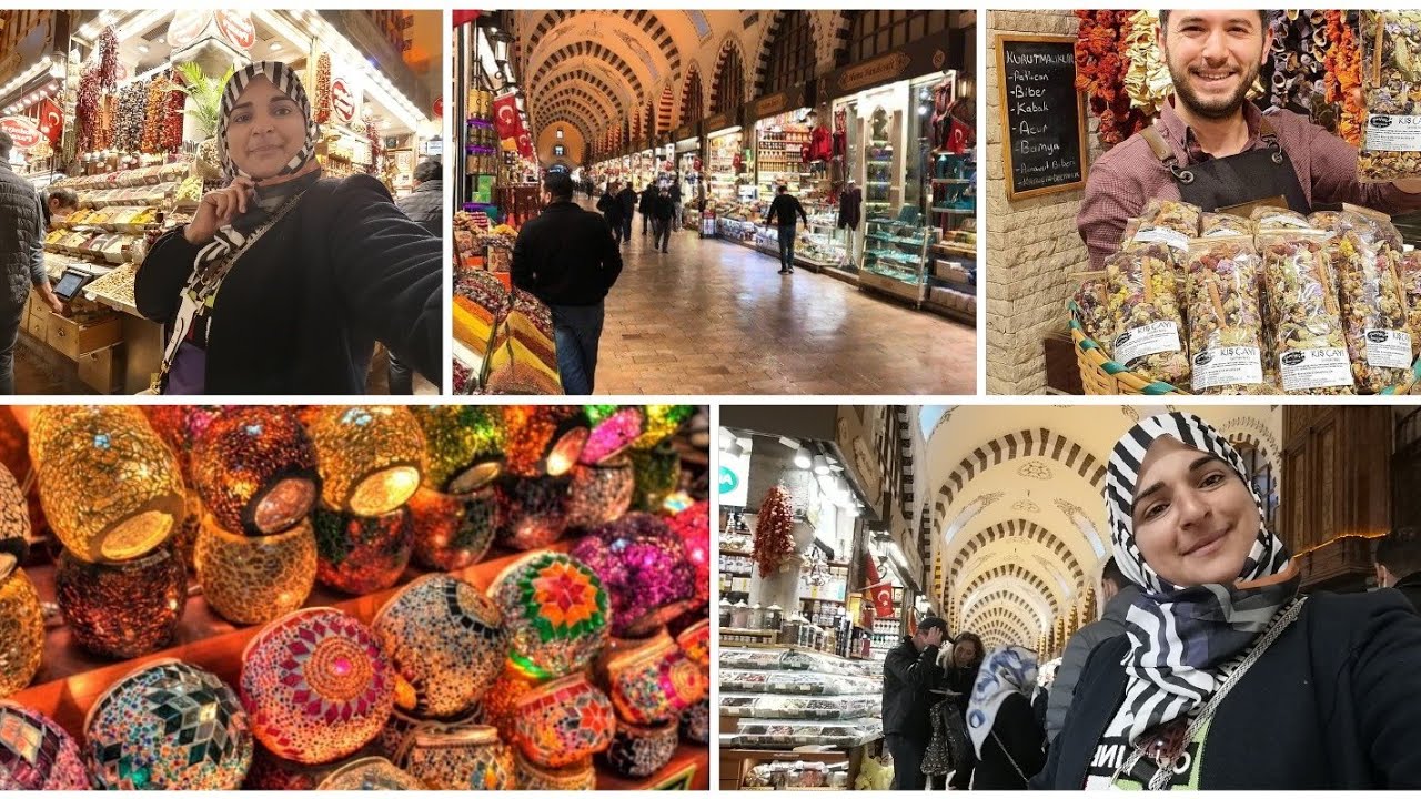 السوق المصري اسطنبول🇹🇷 أجمل وأهم سوق لشراء الهدايا البهارات المجوهرات/من هنا شريت هدايا لصحاباتي😍