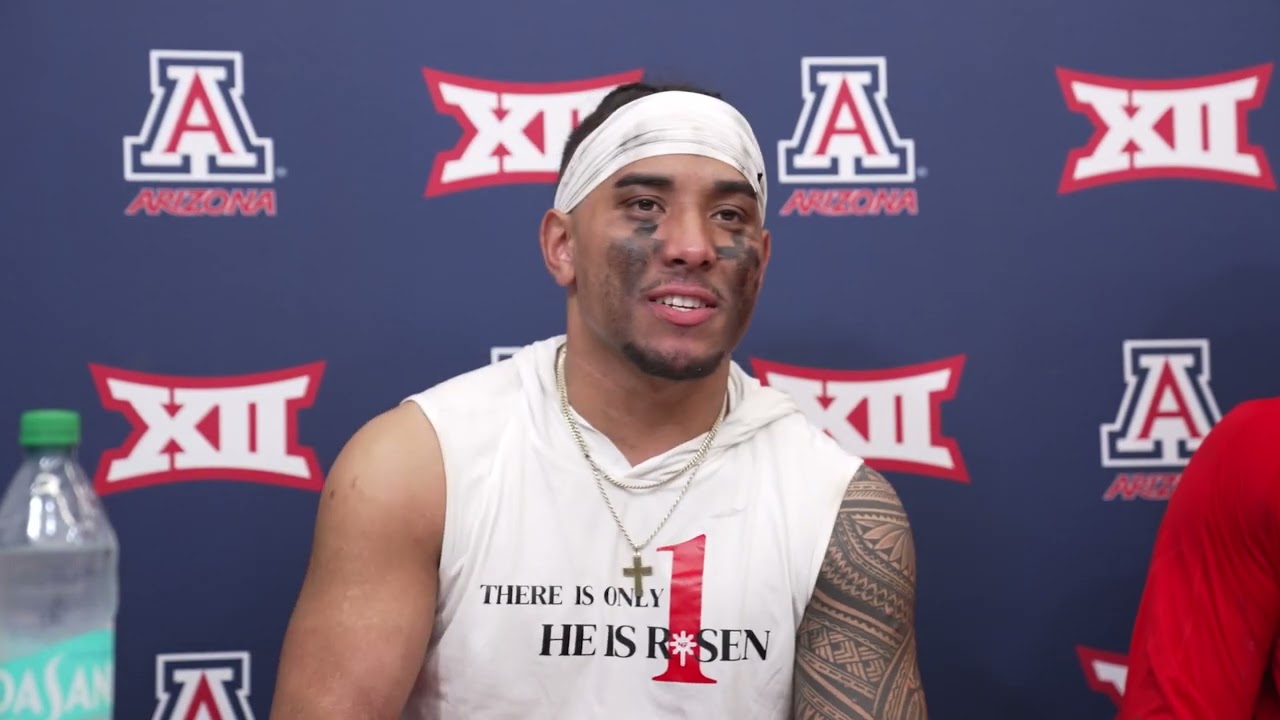 Пресс-конференция по футболу в Аризоне после игры с командой штата Айова — Ноа Фифита и Трейдан С...