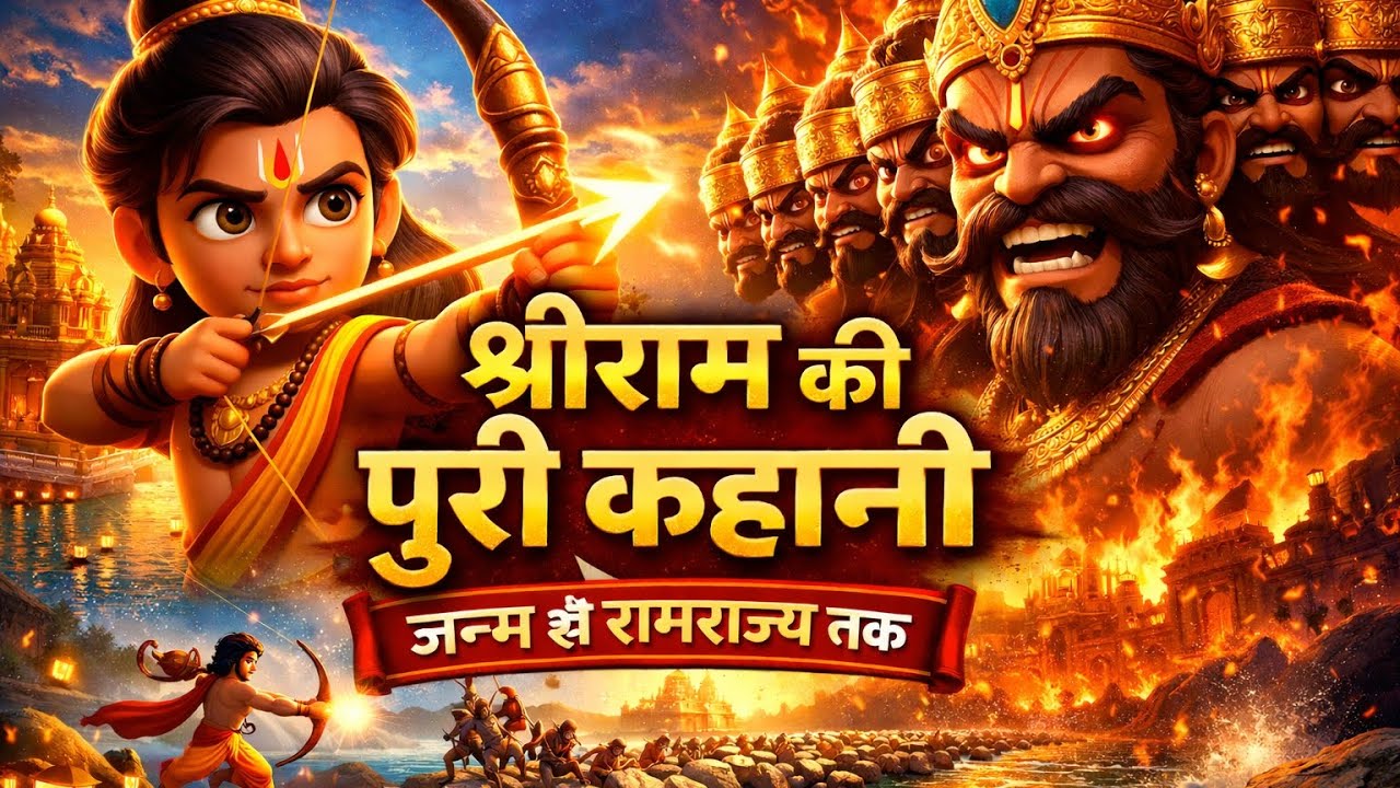 मर्यादा पुरुषोत्तम श्रीराम की पूरी कहानी | जन्म से रामराज्य तक 😱
