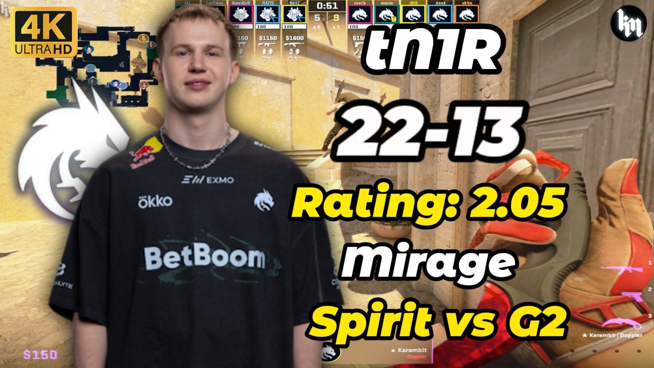 tN1R (22-13) Spirit vs G2 (Mirage) IEM Rio 2026 #cs2 #spirit #tn1r #pov