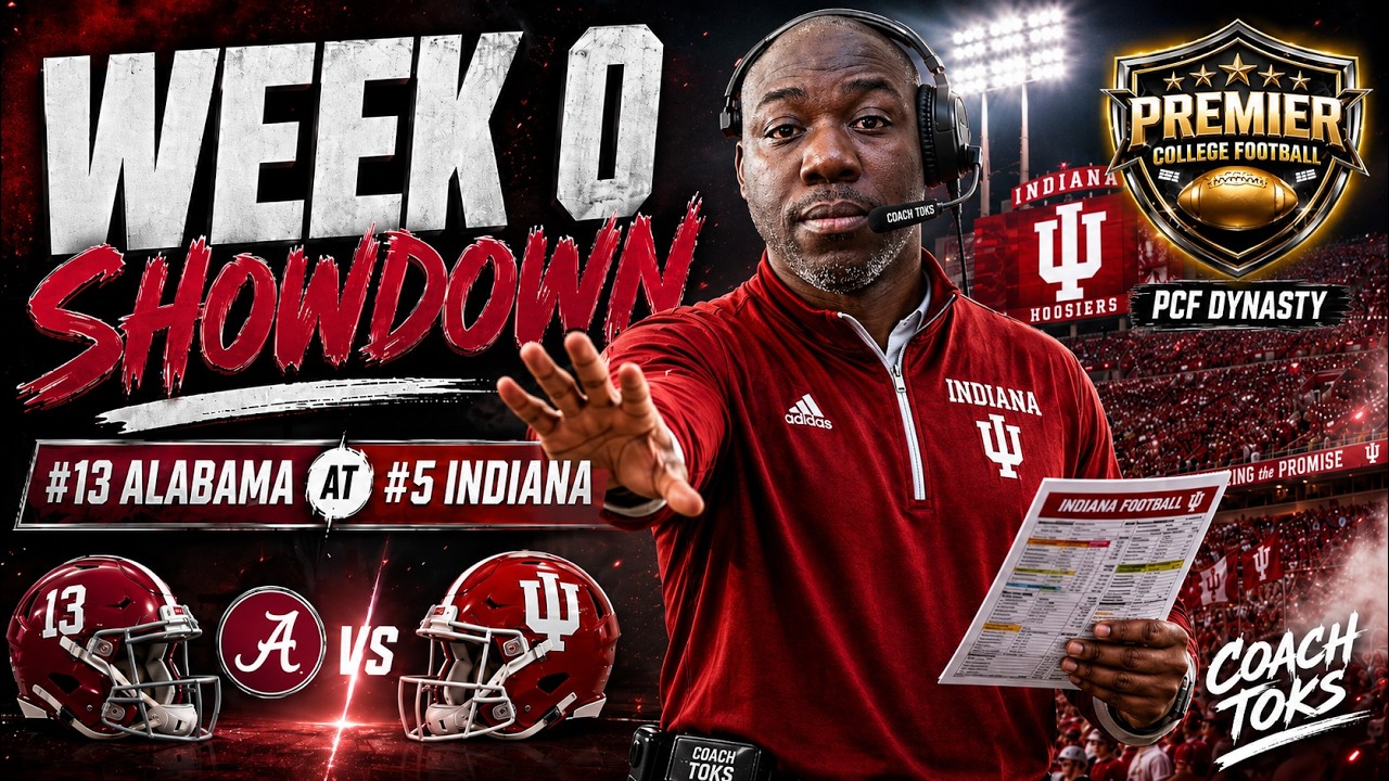 #5 Indiana Faces #13 Alabama in a Week 0 Showdown! | PCF Dynasty CFB 27