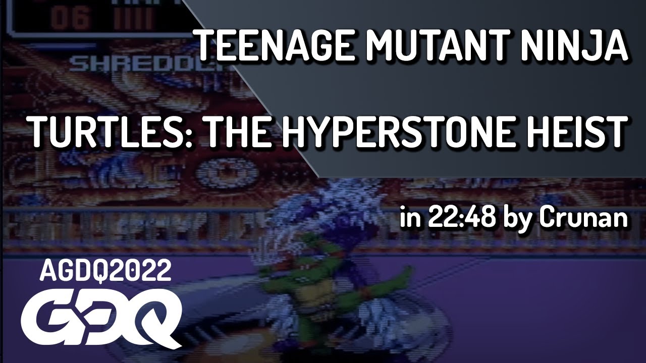 Teenage Mutant Ninja Turtles: The Hyperstone Heist by Crunan in 22:48 - AGDQ 2022 Online