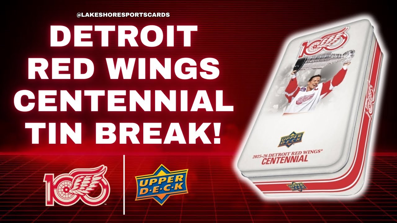 Upper Deck Detroit Red Wings Centennial Hobby Tin Break! 🌊 🐙 