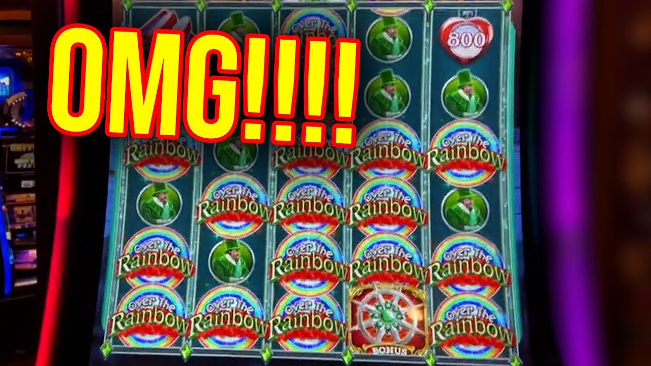 EPIC HANDPAY ON WIZARD OF OZ OVER THE RAINBOW SLOT MACHINE! MY BEST EVER ON THIS GAME!!