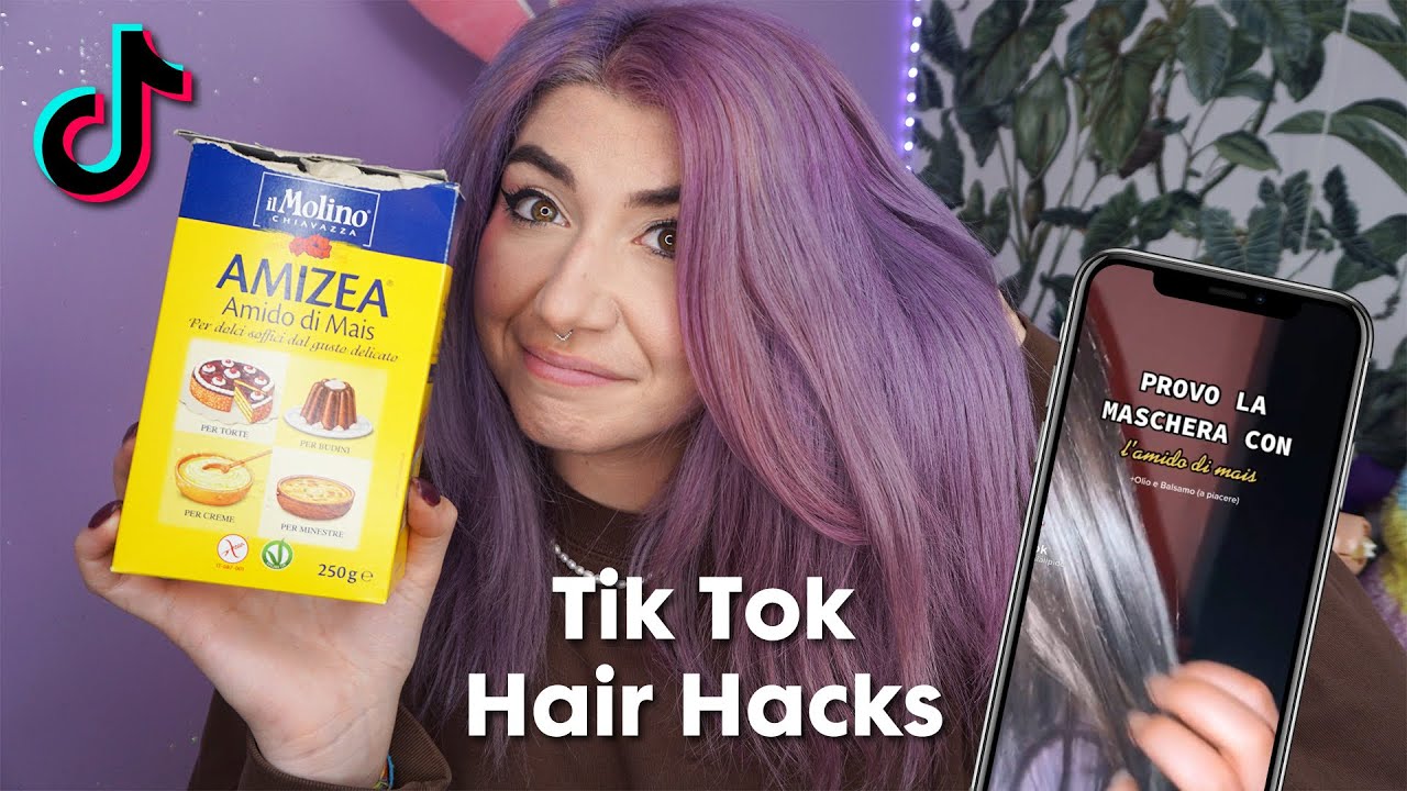 MAIZENA PER CAPELLI LUCIDI E MORBIDI?✨| Tiktok hair hacks