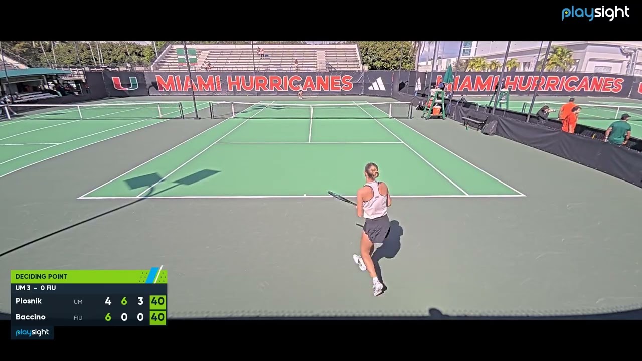 Womens's singles 3 -  MIAMI v FIU -  4 2 26