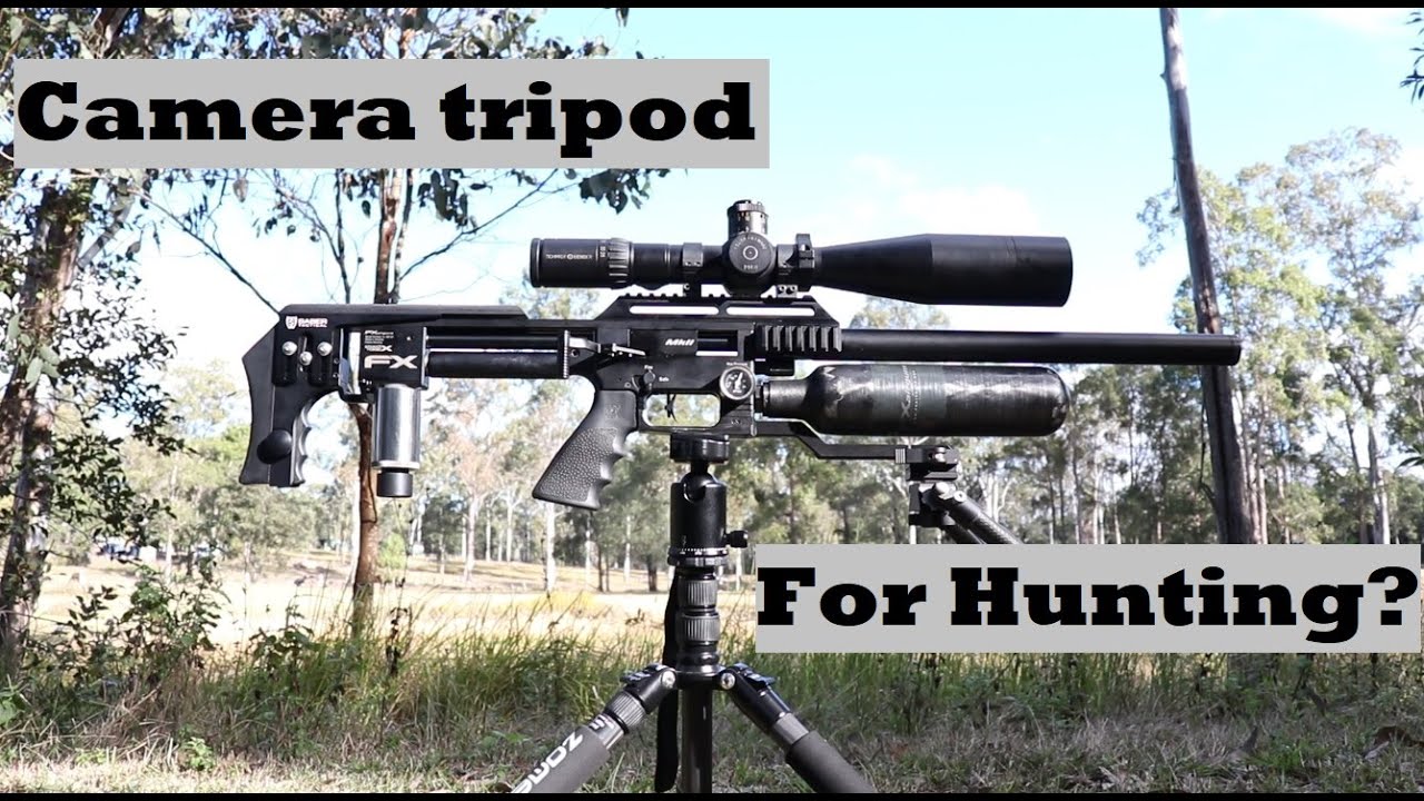 Can you use a camera tripod for rifle shooting?