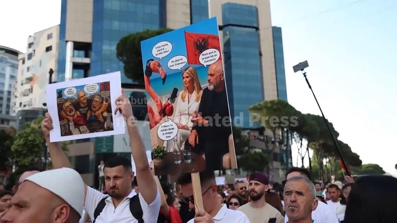 Protests continue in Albania over tourism project linked to Trump&rsquo;s son-in-law