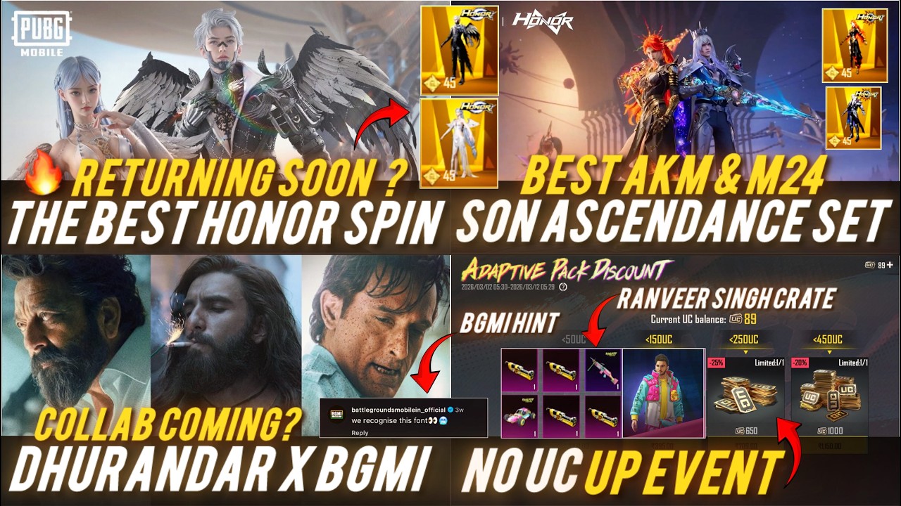 🔴4.3 NEXT HONOR SET RETURN 🔥THE LOVER GRACE SET 😱NEXT UC UP EVENT ? 🔥RANVEER SINGH CRATE BACK ?