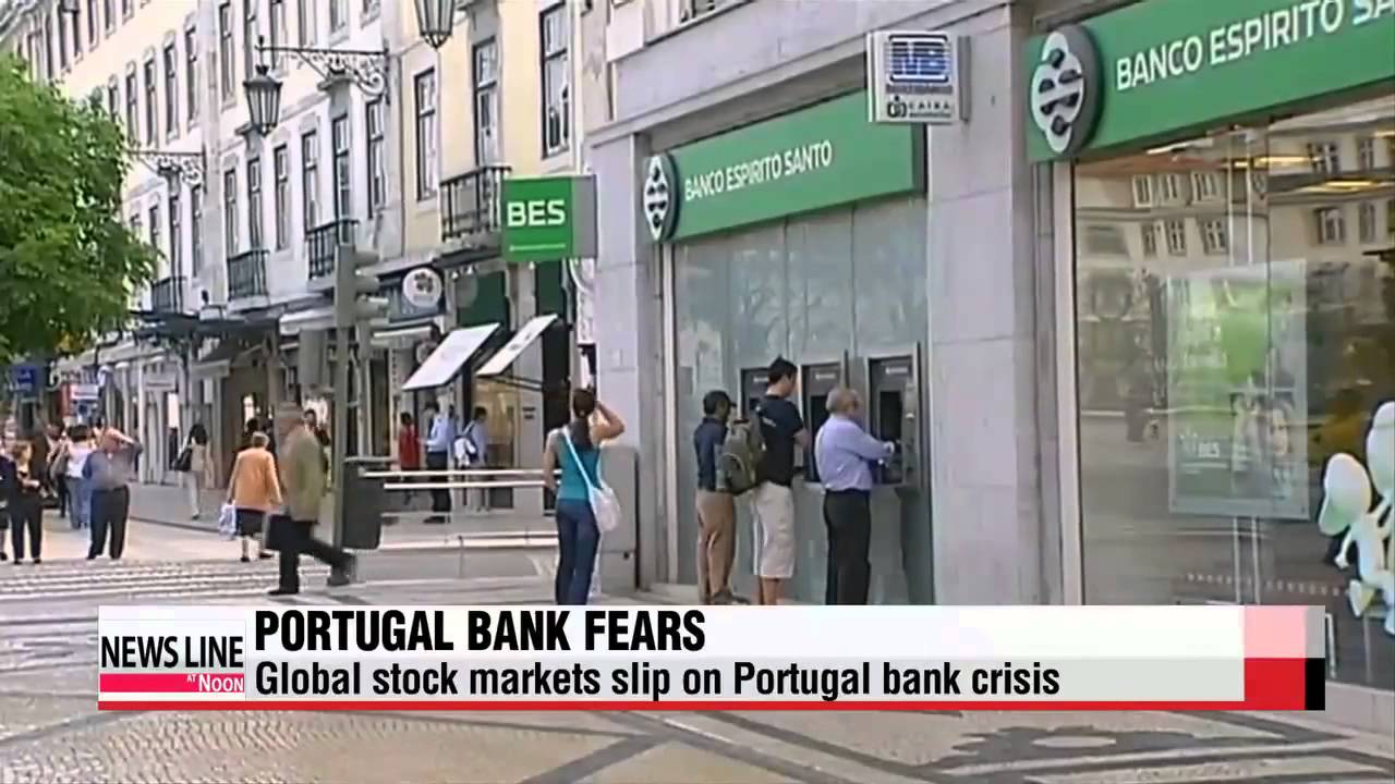 Global stock markets slip on Portugal bank crisis