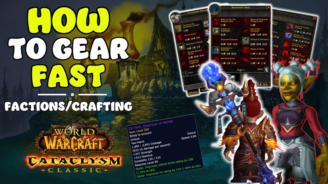 What factions should you focus on first? | Cataclysm Classic