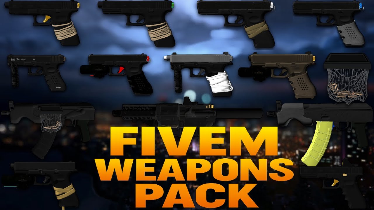 FiveM Realistic Weapon Pack V1 Showcase [$20] | Glocks, Dracos, ARPs | Digital Scoom