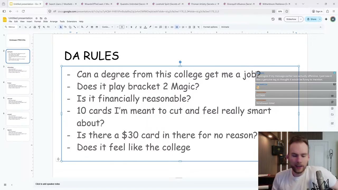 STRIXHAVEN PRECON PEANEMIS