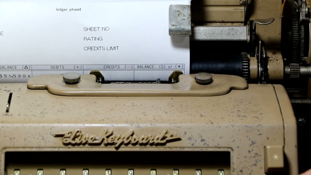 NCR model 11KNS accounting machine mode