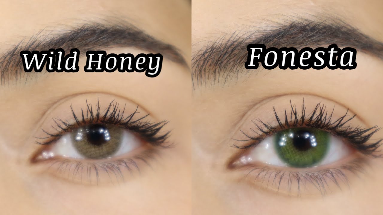 THE MOST NATURAL BROWN AND GREEN COLOUR CONTACT LENSES *dark brown eyes 