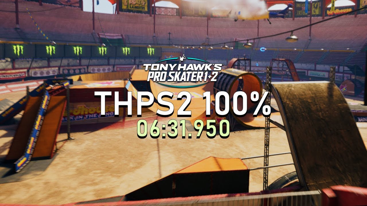 Tony Hawk's Pro Skater 2 Remake 100% Speedrun 06:31.950