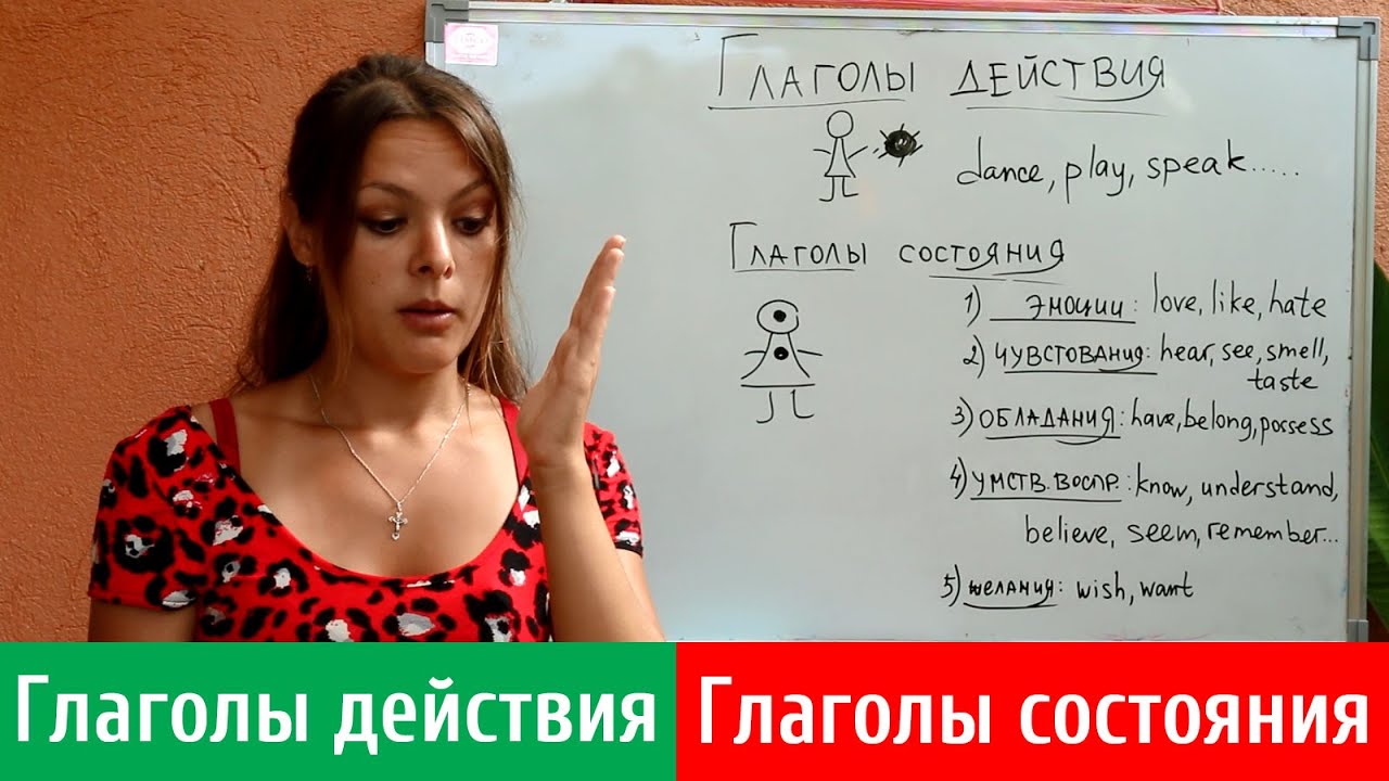 ГЛАГОЛЫ ДЕЙСТВИЯ (DYNAMIC) И ГЛАГОЛЫ СОСТОЯНИЯ (STATIVE) В АНГЛИЙСКОМ ЯЗЫКЕ