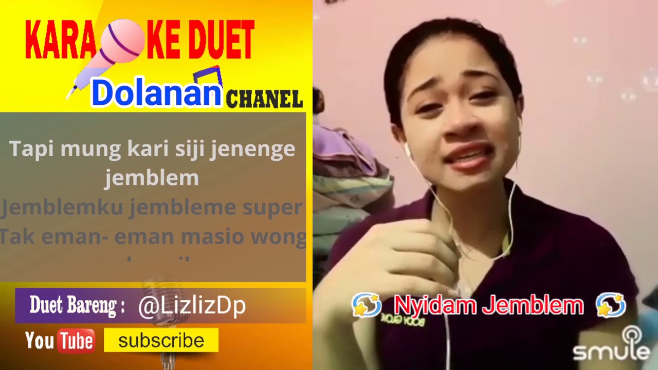 Nyidam Jemblem Karaoke Smule Feat LilisDp