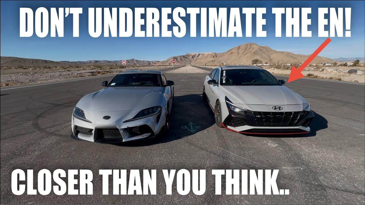 RACE: 2022 Toyota Supra 3.0 vs TUNED Elantra N!