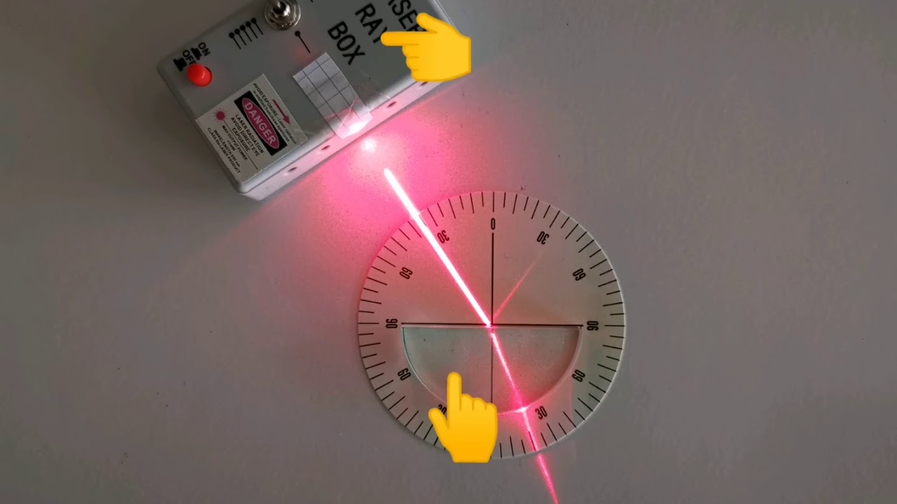 Experiment Brechung des Lichts