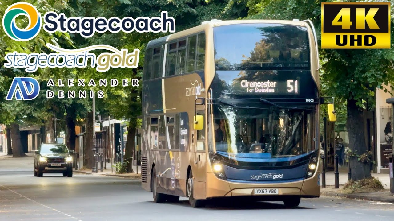 [Stagecoach Gold West: 51 Cheltenham to Swindon via Colesbourne, Cirencester, Costwolds] ADL E400MMC