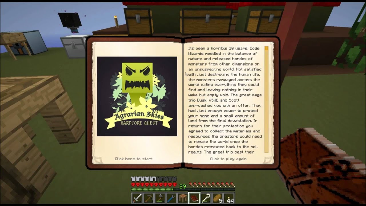 Agrarian Skies: Hardcore Quest Episode 5 - Hardcore Quest Mod Bonus Episode!