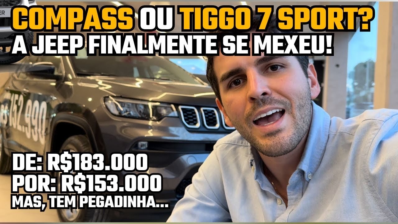 Jeep Compass 2025 baixou R$30.000 vale a pena essa versão Sport zero km com desconto ?