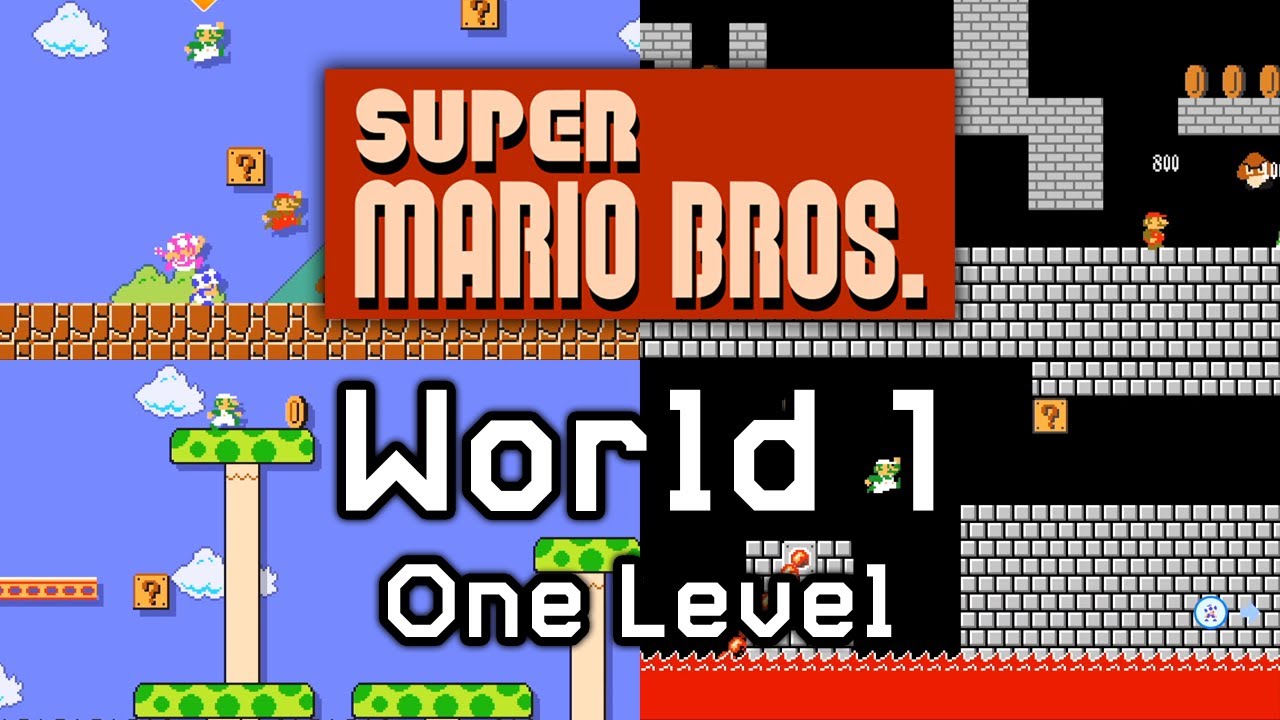 Literally ALL Of SMB World 1 In Super Mario Maker Versus Mode