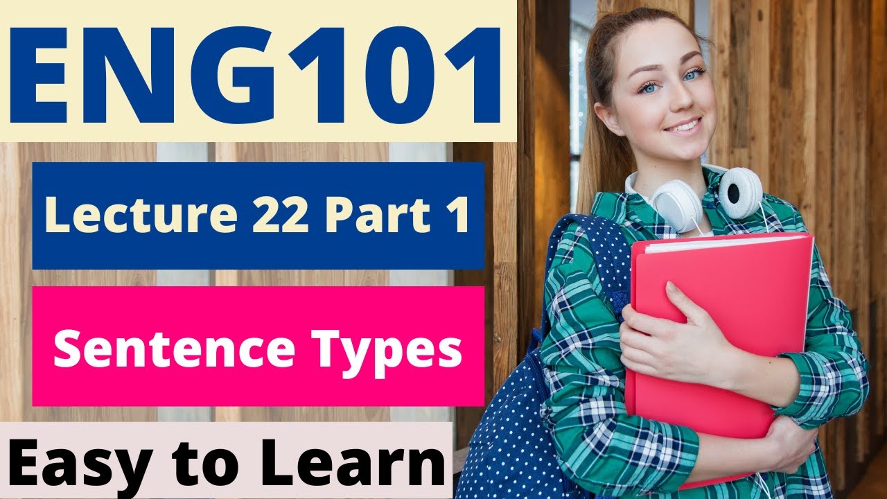 ENG101 | Lecture 22 | Part 1 | Sentence Types | Urdu-Hindi | #EasyLearningClub