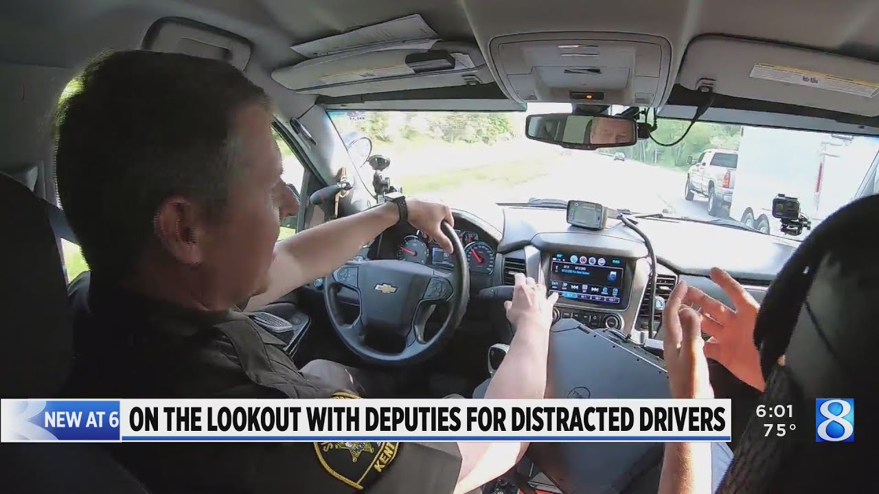 On the lookout for distracted drivers with the Kent County Sheriff’s Department