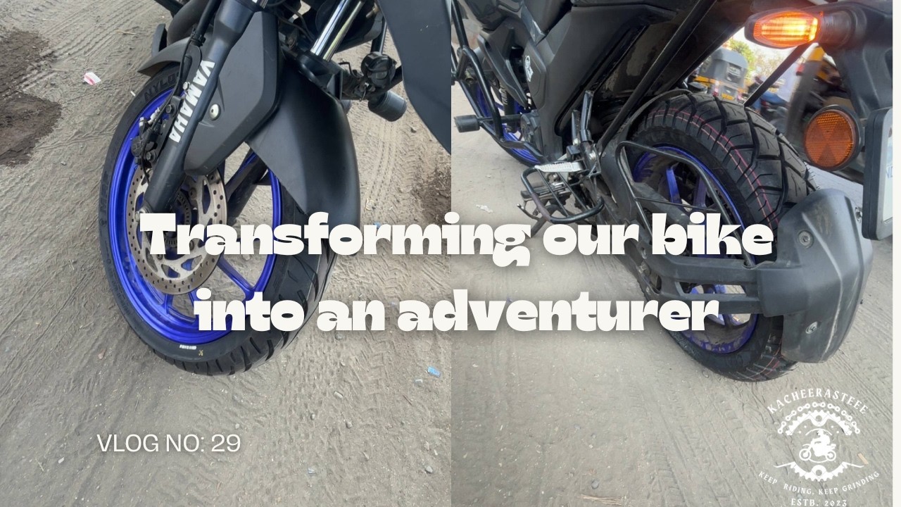 “Yamaha FZSV4 Gets OFFROAD Beast Mode! 🔥 CEAT Rear + MRF Front”
