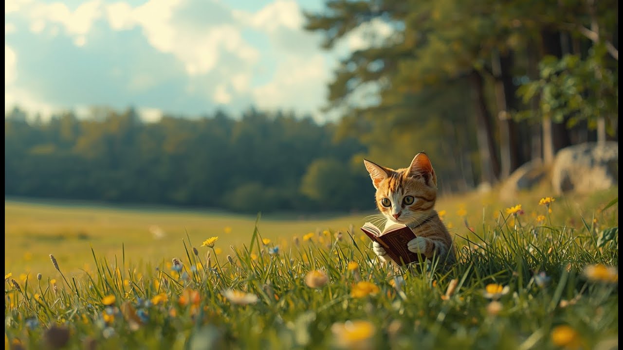 A Cat Studying Where the Meadow Meets the Trees. | Nature Blend Lo-fi