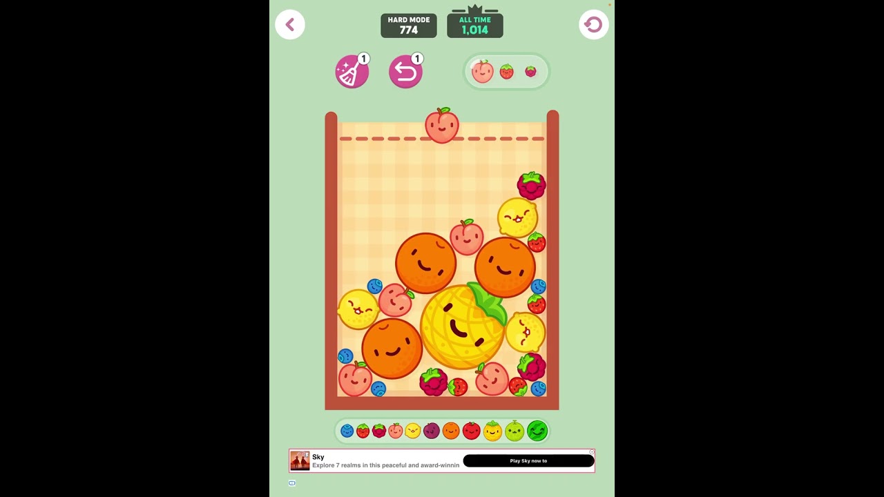 Fruit merge level hard