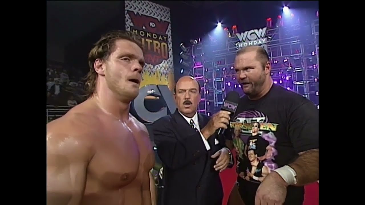 Horsemen Promo. Arn Anderson & Debra McMichael question the allegiance of Woman! (Nancy Benoit) WCW