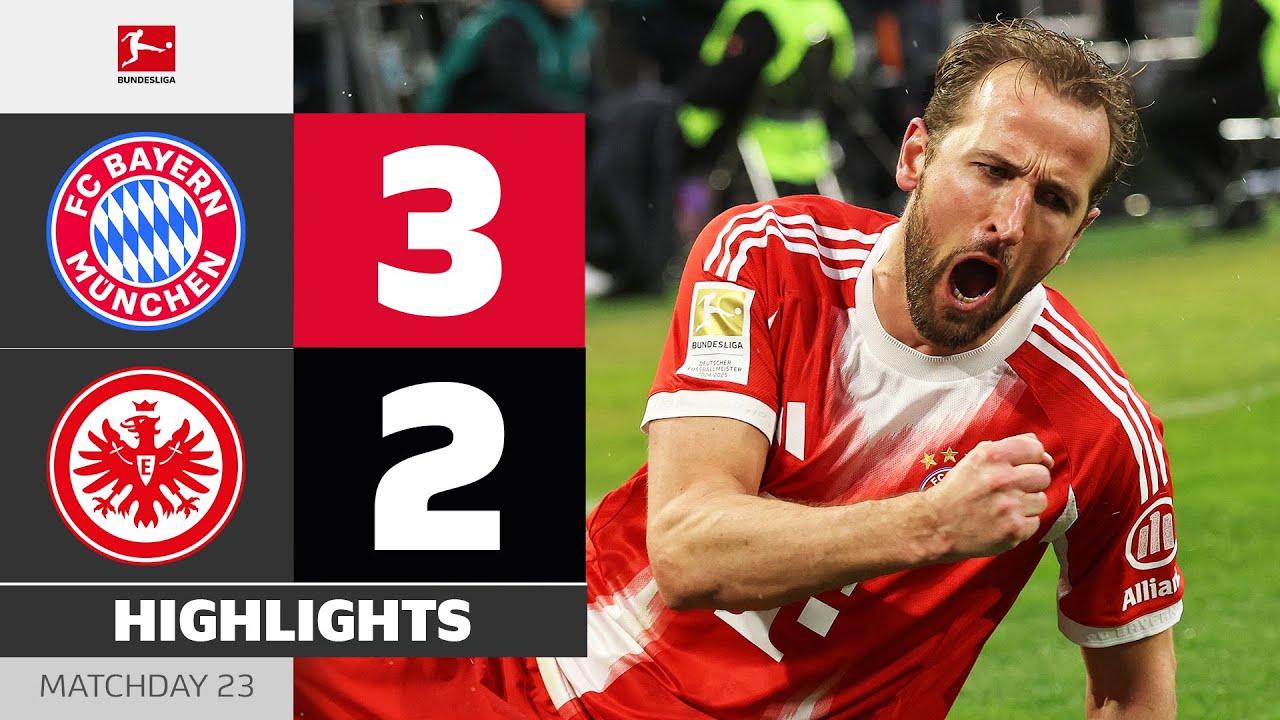 Kane-Brace Gets The Job Done! | FC BAYERN - EINTRACHT FRANKFURT | Highlights | MD 23 – Bundesliga
