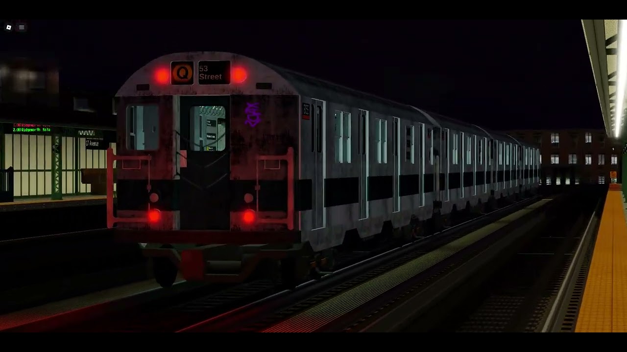 ROBLOX Railfanning at PTA Subway C&M S59E05: R27 (Q) Train