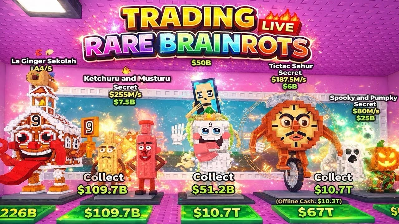 🔴 STEAL A BRAINROT GIVEAWAY & DUELS LIVE | SAB TRADING LIVE | NEW TRADING! #stealabrainrot #shorts