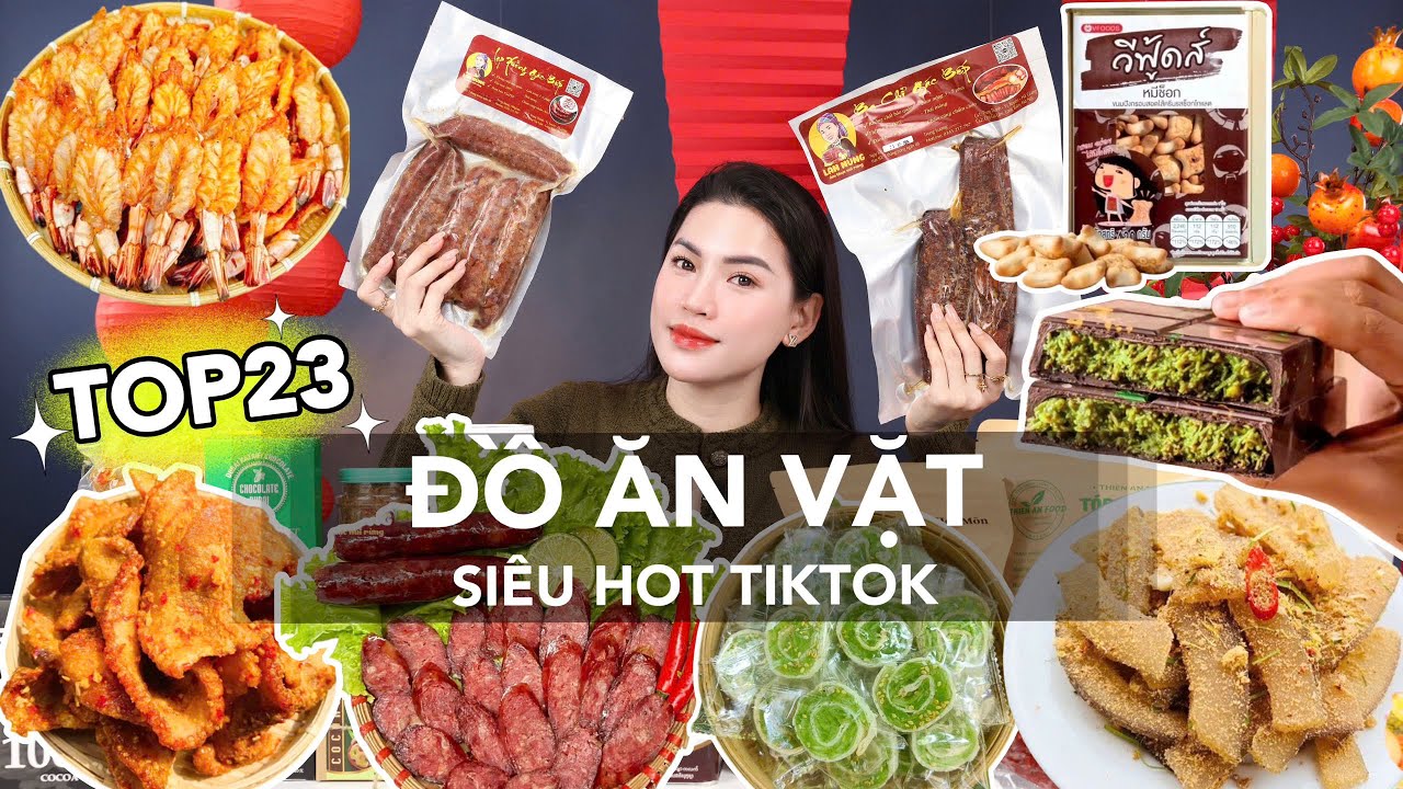 [REVIEW] ĐỒ ĂN HOT TIKTOK | Da trâu muối chua Han Tây Bắc, Lạp xưởng Lan Nùng, Kẹo Dừa Dứa Non..v..v