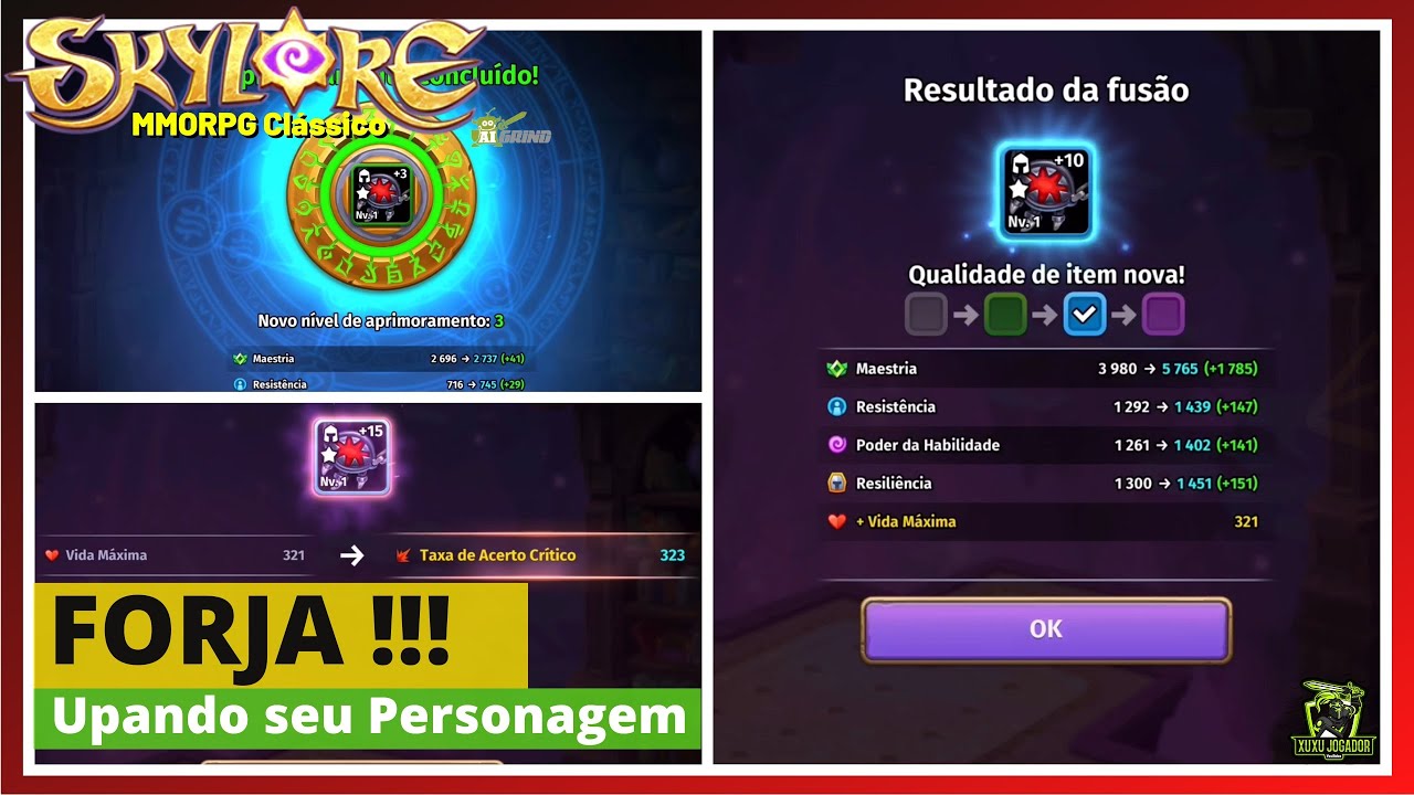 Skylore Online丨FORJA - Upando seu Personagem!